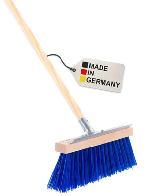 Produktbild von BawiTec Spezial Schneebesen Winterbesen 35cm mit Stiel 160cm Eiskratzer blau Schneefeger