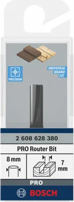 Produktbild von PRO Nutfräser, zweischneidig, Ø 7 x L 19,6, Schaft 8 mm
