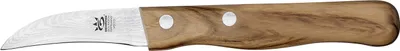 Produktbild von GEHRING Schälmesser Damaststahl Olivenholz mit Hohlnieten 6 cm