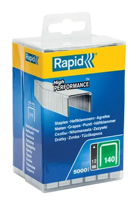 Obrázek produktu pro Rapid 40303091, Balík svorek, 1,2 cm, 5000 svorek, Upevnění, Metalická, Koberec