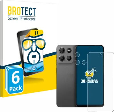 Produktbild von 6x Für Motorola Moto G15 (Display+Kamera) Schutzfolie BROTECT Displayschutz Display Schutz Folie Klar Transparent