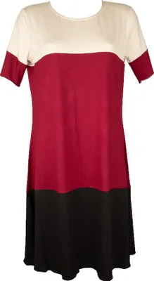 Immagine prodotto di Abito donna RAGNO mezza manica collo tondo  viscosa multicolor articolo DN35D7, 4 - QUARTA, Viscosa 96%,Spandex 4%