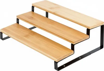 Immagine prodotto di Scaffale da cucina in legno a 3 livelli 32 x 23,5 x 9,6 cm