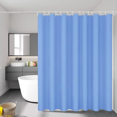 Produktbild von Badezimmer-Duschvorhang Basic Blau 140 x 180 cm