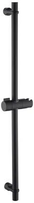 Duschstange Edelstahl Schwarz 70 cm mit Duschkopfhalter