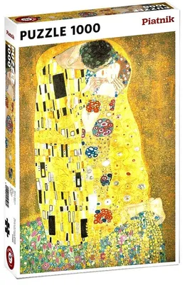Obrázok produktu pre Puzzle Piatnik 1000 elementów Klimt Pocałunek Metaliczne