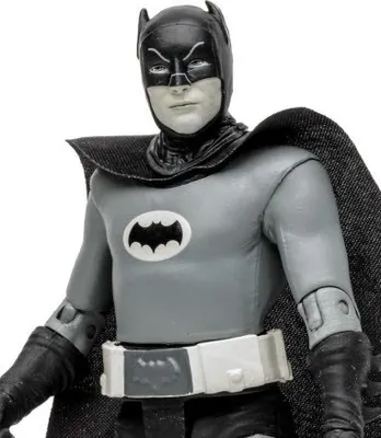 Produktbild von McFarlane Toys DC Retro Actionfigur Batman 66 Batman (Black & White TV Variant) 15 cm