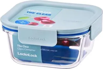 Obrázok produktu pre Dóza "Clear" Štvorcová Borosilkát.sklo 500Ml Mint