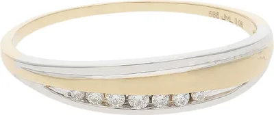 Produktbild von JuwelmaLux Ring 585 Gold- und Weißgold mit Brillanten JL10-07-3225 56