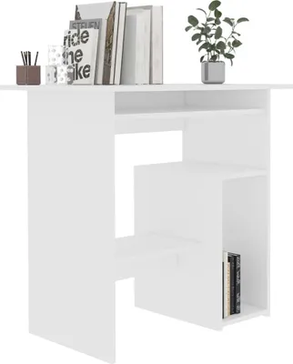 Produktbild von "Winterschlussverkauf "Schreibtisch/Büro-Möbel - CLORIS - Computertisch moderner - Weiß 80x45x74 cm Holzwerkstoff - NeuMöbel8148544