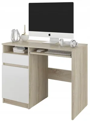 Obrázek produktu pro Psací stůl počítačový 96cm levé zásuvka FRAMIRE N-35L mix sonoma