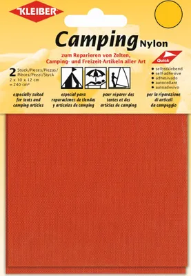 Produktbild von KLEIBER Camping-Flicken Nylon selbstklebend orange 2 Stück