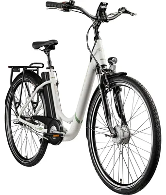 Produktbild von Zündapp Z510 E Bike 28 Zoll Damenfahrrad ab 155 cm mit 3 Gang Nabenschaltung und Rücktrittbremse antique white, KI-generiertes Bild