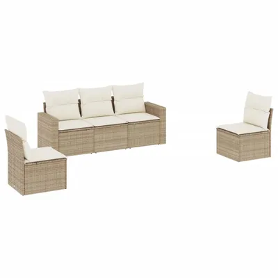 Obrázok produktu pre VidaXL 3251125, Krém, Ratan, Oceľ, 110 kg, dospelí a deti, 655 mm, 620 mm