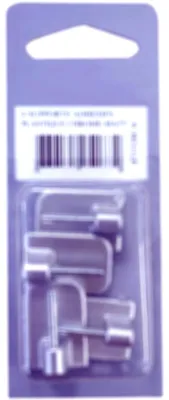 Produktbild von Klebehaken, Farbe Grau, Aluminium, für Gardinenstangen, ausziehbar