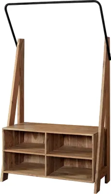Produktbild von TUCSON Garderobe mit 4 Fächer und Kleiderstange Eisen