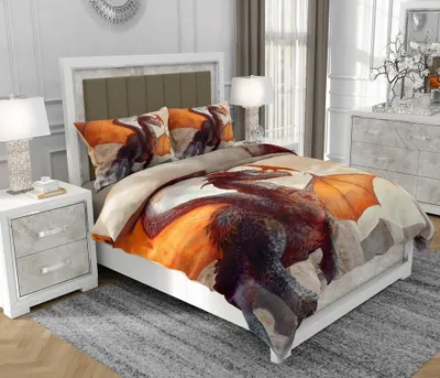 Produktbild von Bettwäsche 200x220 cm + 2x70x80 cm, 3-teilig, 100% Baumwolle, Satin, Reißverschluss, Bunt - SOVIO | So.0329