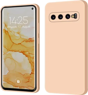 Produktbild von Hülle für Samsung Galaxy S10 Case Cover Bumper Silikon Softgrip Schutzhülle Farbe: Rosa