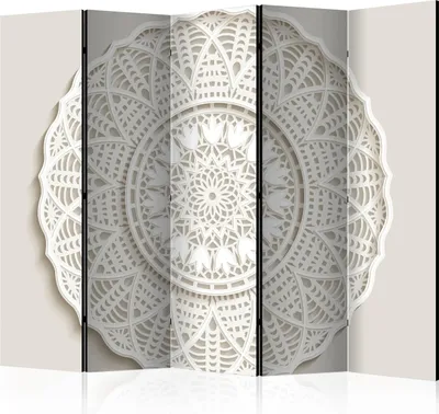 Zdjęcie produktu dla Parawan akustyczny Orient 225x172 cm 5-częściowy czarny