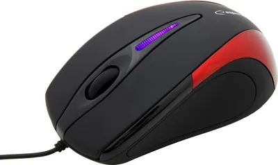 Produktbild von Esperanza Sirius 3D Kabelgebundene optische Maus USB Schwarz/Rot