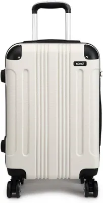 Produktbild von KONO Reisekoffer 28 Zoll Hartschale Beige L Trolley 4 Rollen TSA-Schloss 86L