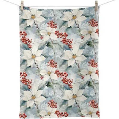 Produktbild von Ambiente Geschirrtuch – Winter poinsettia