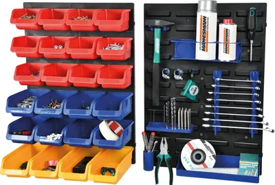 Image de BRÜDER MANNESMANN Panneau d'organisation 41555 44 pièces