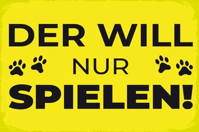 Produktbild von vianmo Holzschild 20x30 cm will nur spielen