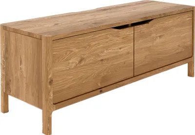 Produktbild von Lowboard 111cm breit in Wildeiche massiv geölt, montiert, THORNBURY-165