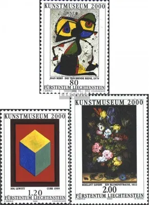 Produktbild von Briefmarken Liechtenstein 2000 Mi 1245-1247 (kompl.Ausg.) postfrisch Kunstmuseum
