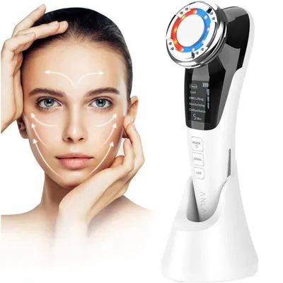 Produktbild von Gesichtsmassagegerät LED Hautpflegegerät Warm Kalt Gesichtsmassager