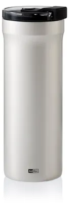 Produktbild von AdHoc Thermobecher, light grey, Edelstahl / Kunststoff