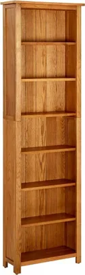 Obrázok produktu pre Knižnica so 7 policami 60x22x200 cm dubový masív