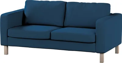 Produktbild von Dekoria Bezug für Karlstad 2-Sitzer Sofa nicht ausklappbar, marinenblau , Sofahusse, Karlstad 2-Sitzer