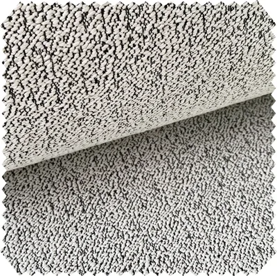 Produktbild von novely® ELMSTEIN - Weicher Bouclé-Möbelstoff in 3D Kieseloptik - Robuster Strukturstoff - Pflegeleichte Meterware 1lfm - Farbe: 02 Naturweiß