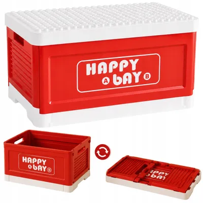 Produktbild von Behälter Für Bausteine Organizer Für Spielzeug Klappbar Auf Rollen Platte Lego Duplo