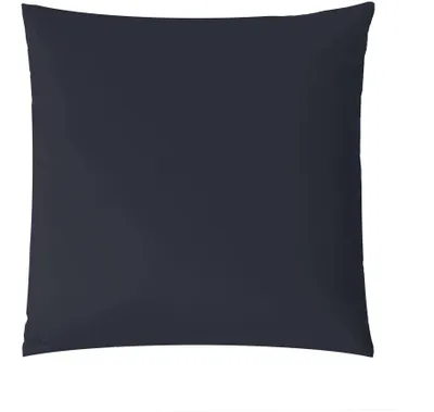 Produktbild von Luxury Kissenbezug 50x50 dunkelblau Baumwolle Mako Satin Reißverschluss