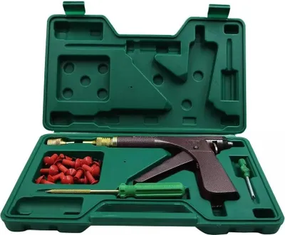 Immagine prodotto di Attrezzo per riparare pneumatici, struttura in gomma, facile da usare, verde