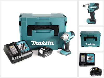 Produktbild von Makita DTD 156 RT1J Akku Schlagschrauber 18V 155Nm + 1x Akku 5,0Ah + Ladegerät + Makpac