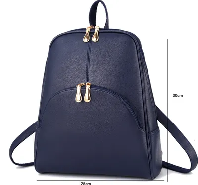 Obrázek produktu pro Dámský batoh City, vyrobený z polyuretanové kůže, se zapínáním na dvoucestný zip a elegantním designem