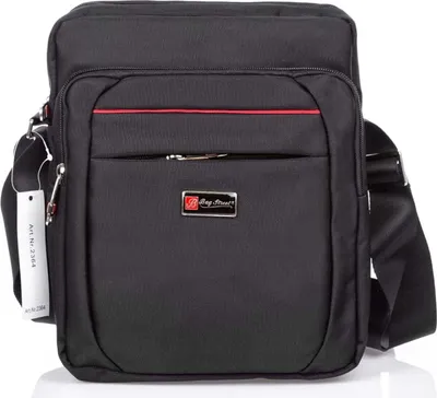 Produktbild von Bag Street Herren Tasche Arbeitstasche Nylon Umhängetasche Schwarz