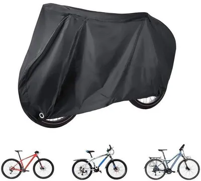 Image de Housse de vélo noire résistante à la pluie, 190 x 65 x 98 cm