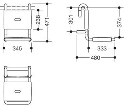 Produktbild von HEWI 801.51.106 84 Einhängesitz