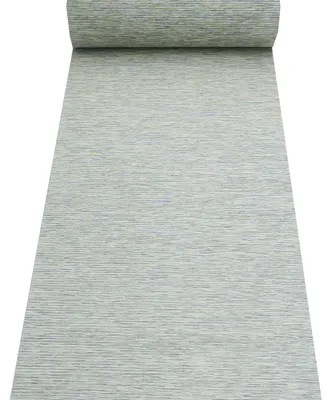 Produktbild von Voile Stoff Gardine Paneele Meterware Streifen grau meliert 60cm
