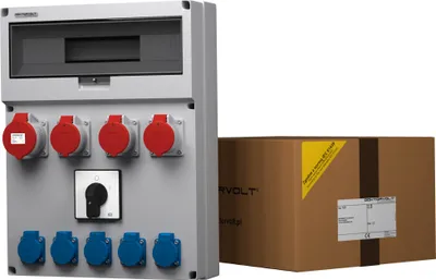 Produktbild von Stromverteiler GR 3x16 1x32 5x230V Nockenschalter 0-1 Doktorvolt® 9061