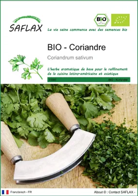 Image de SAFLAX -- Coriandre - 150 graines - Coriandrum