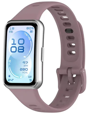 Produktbild von Armband für Huawei Band 11 / 11 Pro, Bizon Strap Watch Silicone, Dunkelviolett