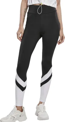 Imagen del producto de Leggings deportivos para mujer Urban Classics, modelo "Arrow", cintura alta, color /blanco - talla 5XL