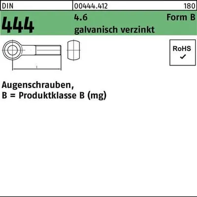 Produktbild von Reyher DIN 444 4.6 BM 20x120 galv. verzinkt gal Zn (10)