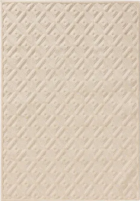 Immagine prodotto di benuta tappeto soggiorno Leo Crema 160x230 cm tappeto soggiorno rettangolare fantasia pelo corto soffice morbido